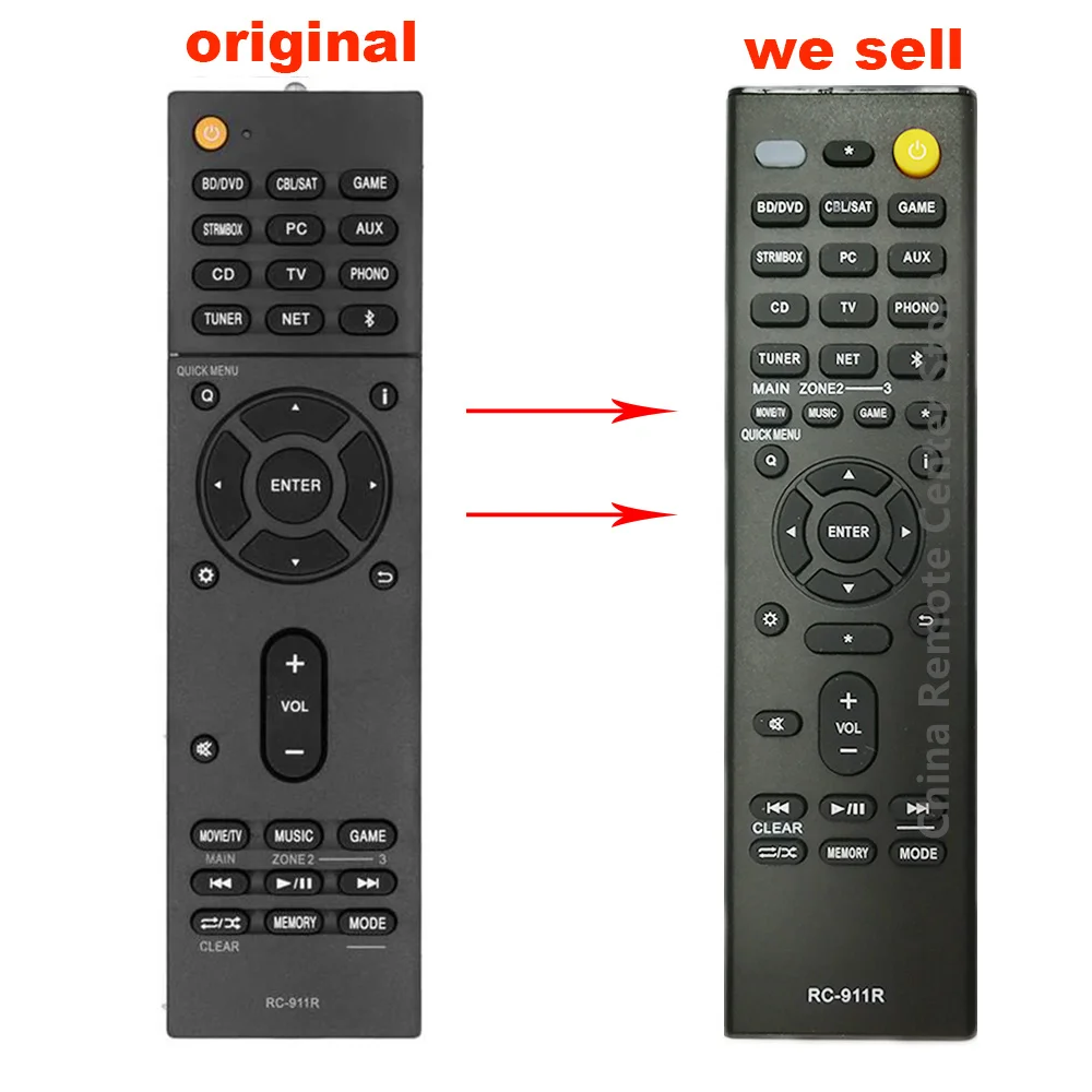 New RC911R Replacement Television Remote Control For Onkyo TX‑RZ810 RC‑911R TR57X‑N5E TX-NR575E AV RECEIVER new version RC-911R
New RC911R Replacement Television Remote Control For Onkyo TX‑RZ810 RC‑911R TR57X‑N5E TX-NR575E AV RECEIVER new version RC-911R