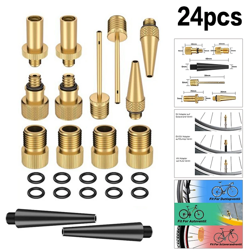 24pcs/Set Bicycle Valve SV AV DV Adapter Bicycle to Car Valve Adapter Sealing Ring Bike Pump Adapter Bicycle Tire Pump Adapter
24pcs/Set Bicycle Valve SV AV DV Adapter Bicycle to Car Valve Adapter Sealing Ring Bike Pump Adapter Bicycle Tire Pump Adapter