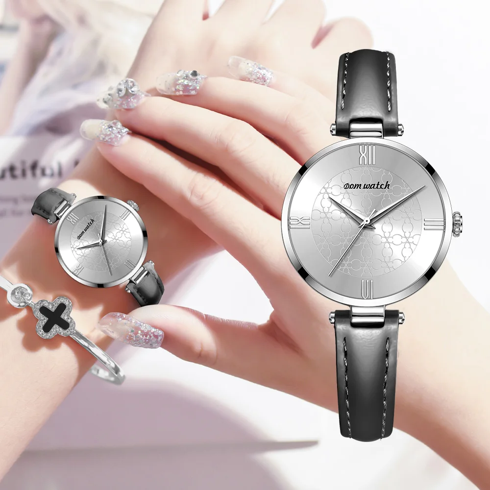 DOM Womens Watches Top Brand Luxury Waterproof Watch Fashion Ladies Leather Ultra-Thin Casual Wrist Watch Quartz Clock G-1294
DOM Womens Watches Top Brand Luxury Waterproof Watch Fashion Ladies Leather Ultra-Thin Casual Wrist Watch Quartz Clock G-1294