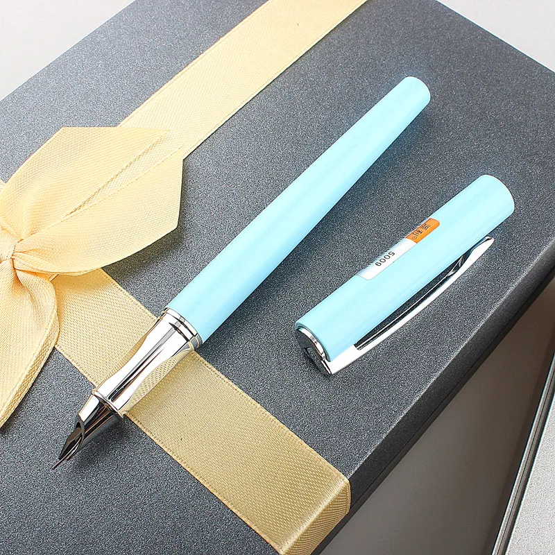 Luxury 5009 Fountain Pen 0.38mm Nib Caligraphy Pen Black Steel High Quality Ink Pens for Writing Metal Student School Supplies
Luxury 5009 Fountain Pen 0.38mm Nib Caligraphy Pen Black Steel High Quality Ink Pens for Writing Metal Student School Supplies