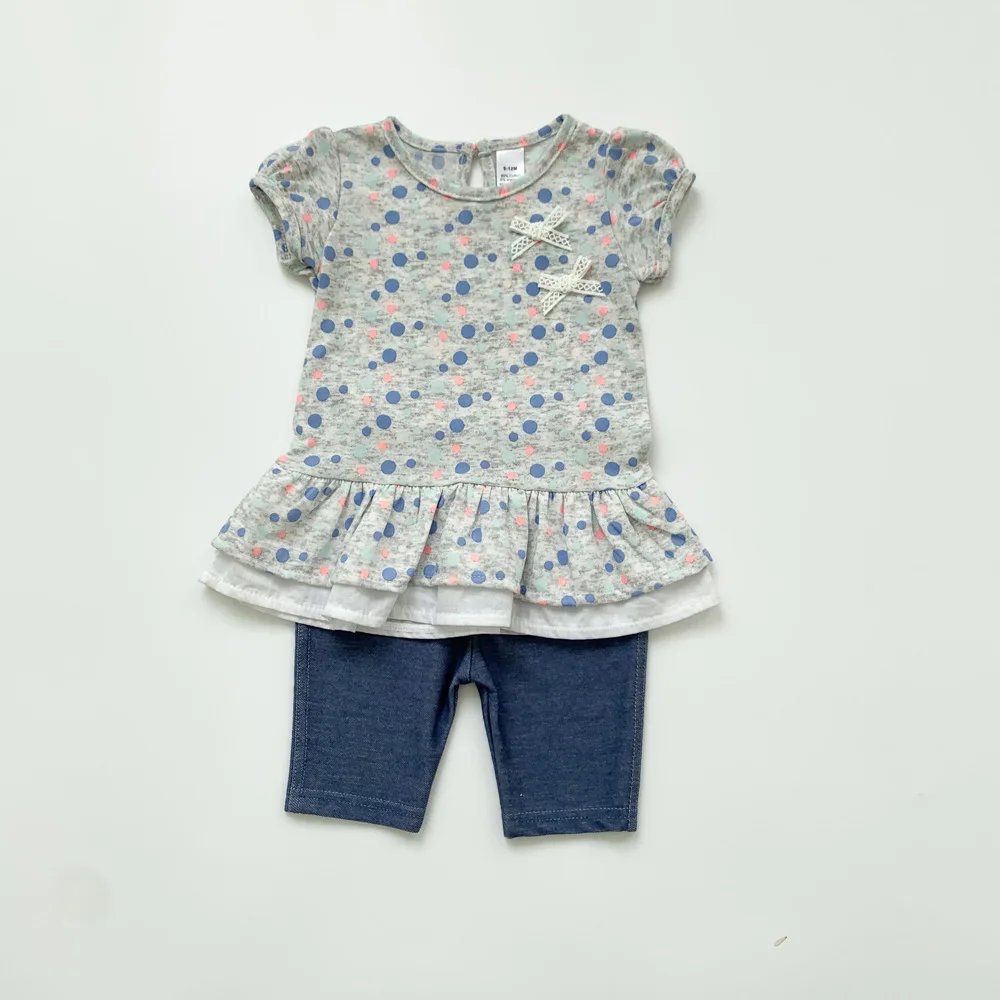 0-3 Years Newborn Baby Girls Clothes Sets Striped Print Short Sleeve Blouse Cartoon T Shirt + Shorts Leggings Outfits 2 Colors
0-3 Years Newborn Baby Girls Clothes Sets Striped Print Short Sleeve Blouse Cartoon T Shirt + Shorts Leggings Outfits 2 Colors