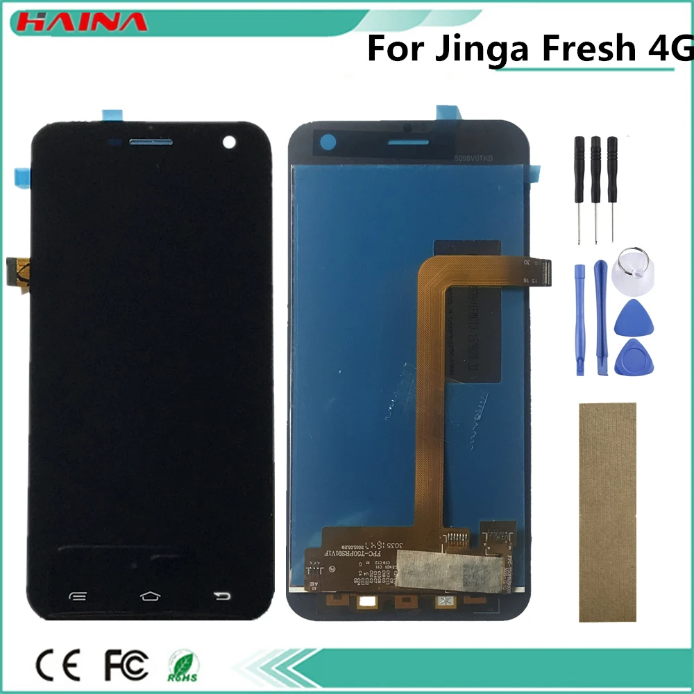 high quality phone lcd For Jinga Fresh (4G) Lcd Display With Touch Screen Digitizer Sensor + Tracking Code
high quality phone lcd For Jinga Fresh (4G) Lcd Display With Touch Screen Digitizer Sensor + Tracking Code