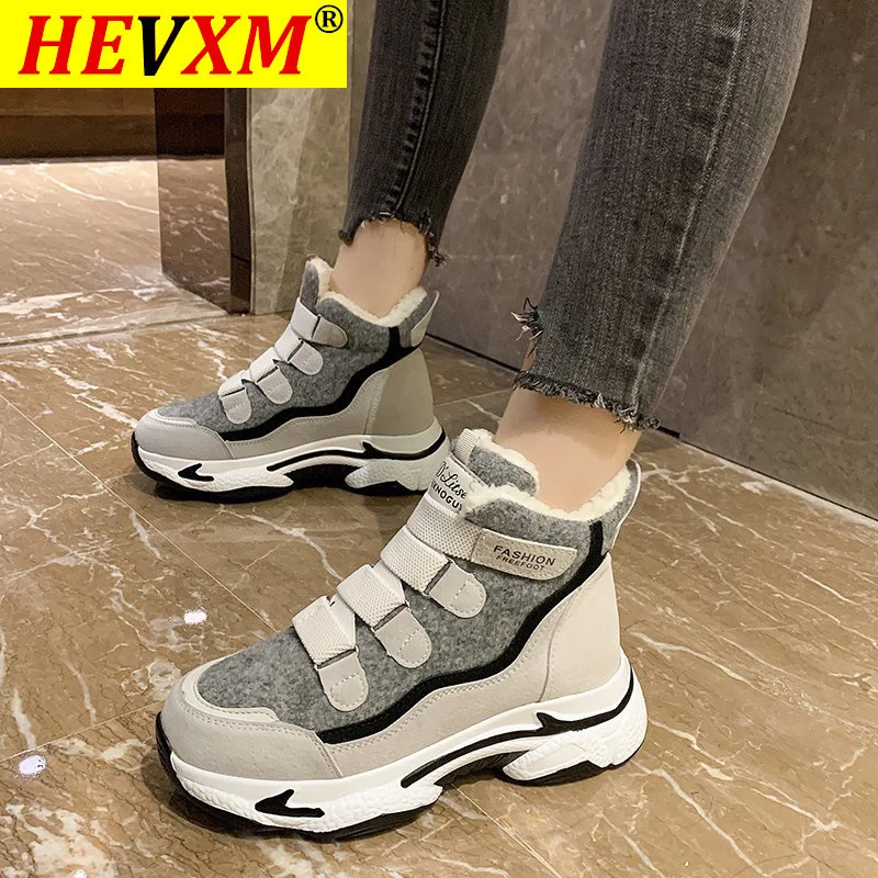 HEVXM Comfort Warm Fur High Platform Winter Sneakers Women 2020 Fashion Designer High Top Plush Casual Dad Chunky Shoes Women
HEVXM Comfort Warm Fur High Platform Winter Sneakers Women 2020 Fashion Designer High Top Plush Casual Dad Chunky Shoes Women