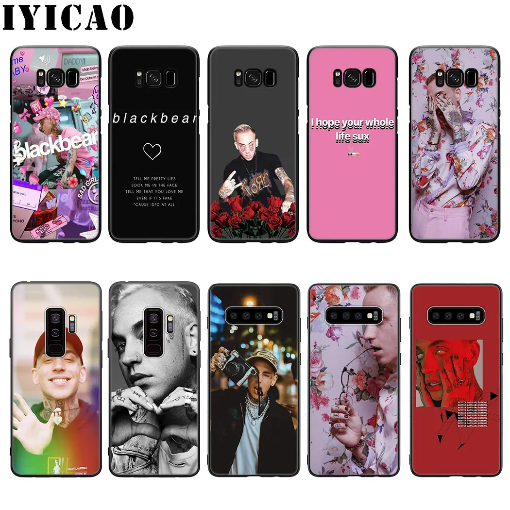 Мягкий силиконовый чехол Blackbear для Samsung Galaxy S20 S10 S9 S8 Plus Lite Ultra S6 S7 Edge S10e|Бамперы| |