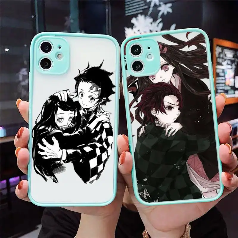 Demon Slayer Phone Case For iPhone 12 11 Mini Pro XR XS Max 7 8 Plus X Matte transparent blue Cover
Demon Slayer Phone Case For iPhone 12 11 Mini Pro XR XS Max 7 8 Plus X Matte transparent blue Cover