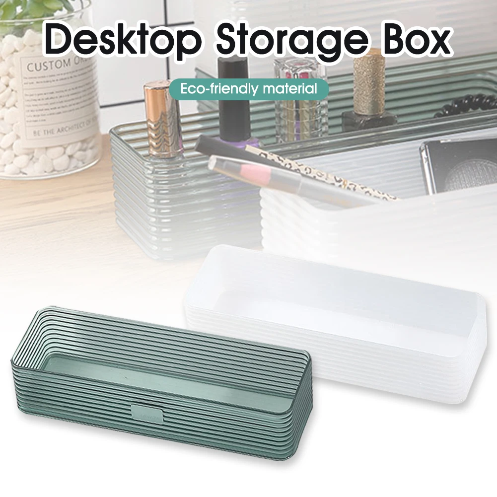 Clear Rectangle Desktop Storage Box Multifunction Makeup Organizer Stationery Storage box Desktop Organizer for Home Office
Clear Rectangle Desktop Storage Box Multifunction Makeup Organizer Stationery Storage box Desktop Organizer for Home Office