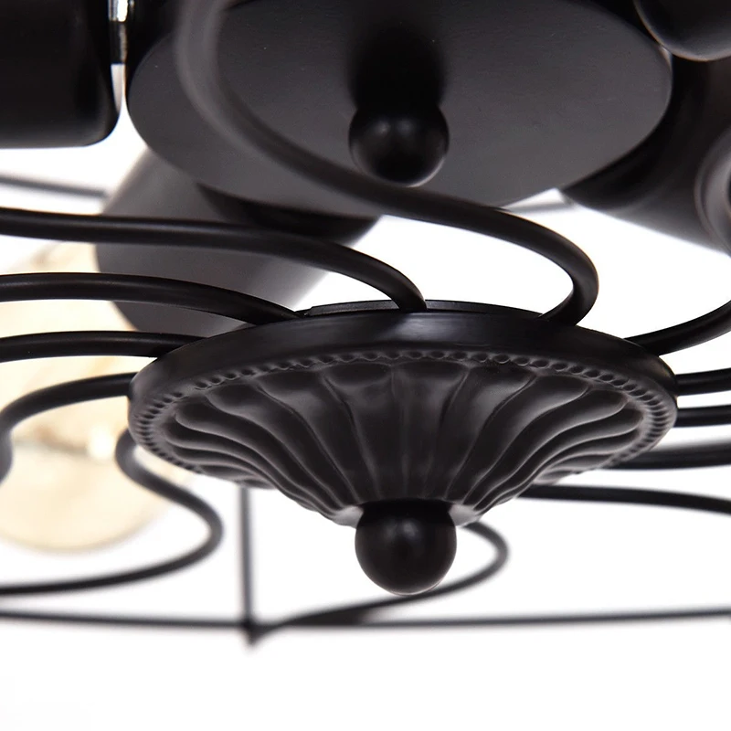 5-Light Vintage Metal Hanging Ceiling Light Retro Style Black Nickel Finish Metal Frame Living Room Bar Beauty Chandelier
5-Light Vintage Metal Hanging Ceiling Light Retro Style Black Nickel Finish Metal Frame Living Room Bar Beauty Chandelier