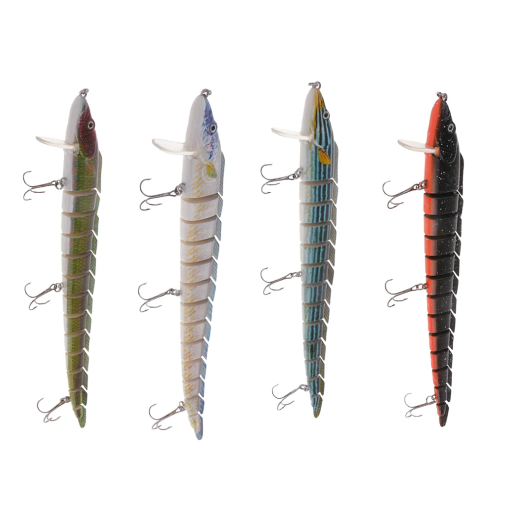 23.5cm Lifelike 3D Eyes Eel Lure 12 Segment Multi Jointed Fishing Lure Swimbaits for Striped Bass Striper 4 Colors
23.5cm Lifelike 3D Eyes Eel Lure 12 Segment Multi Jointed Fishing Lure Swimbaits for Striped Bass Striper 4 Colors