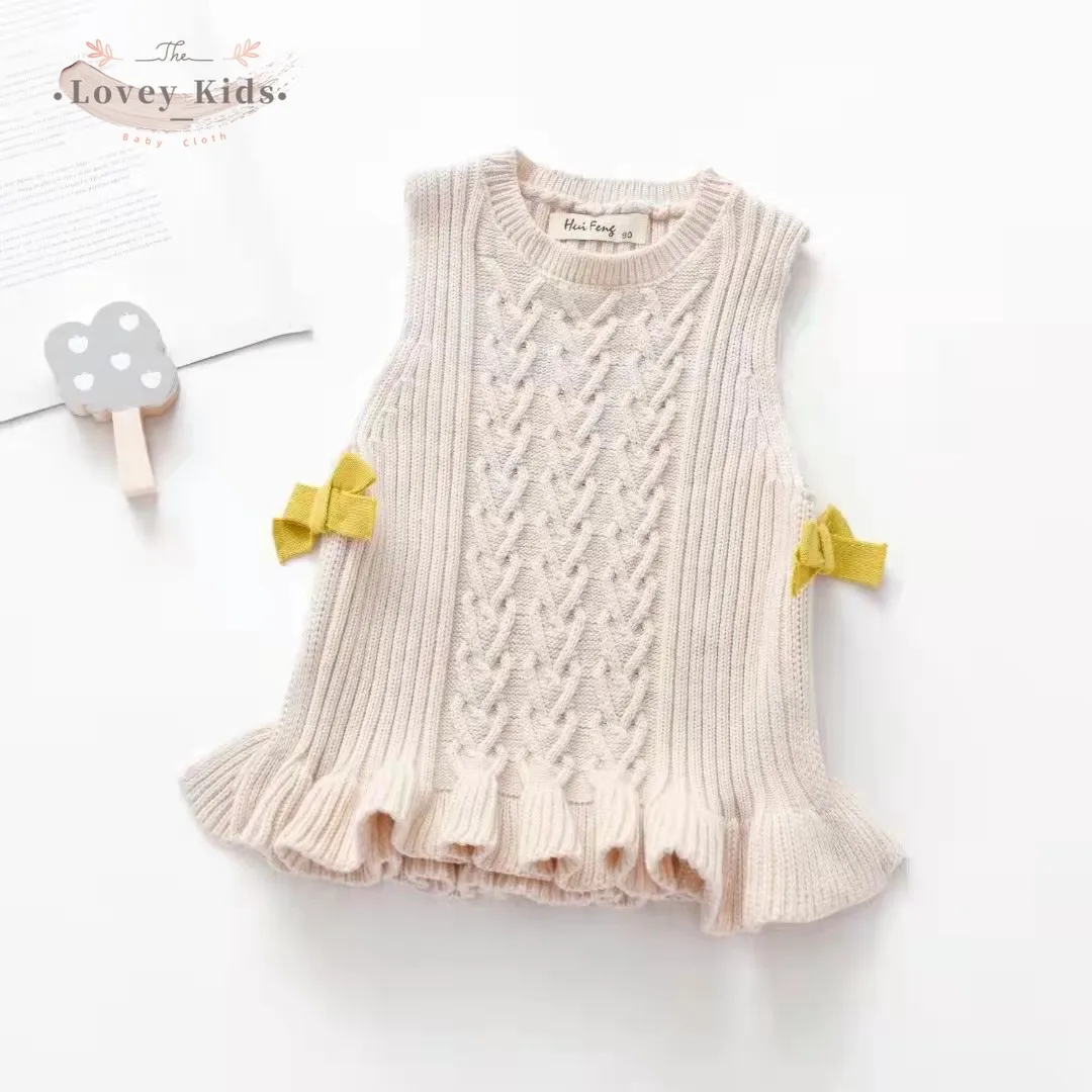 2021 Baby Girl Sweater Dress Knitting Sleeveless Vest Autumn Winter Warm Toddler Knit Sweater with Bow Sweet Fall Clothes
2021 Baby Girl Sweater Dress Knitting Sleeveless Vest Autumn Winter Warm Toddler Knit Sweater with Bow Sweet Fall Clothes