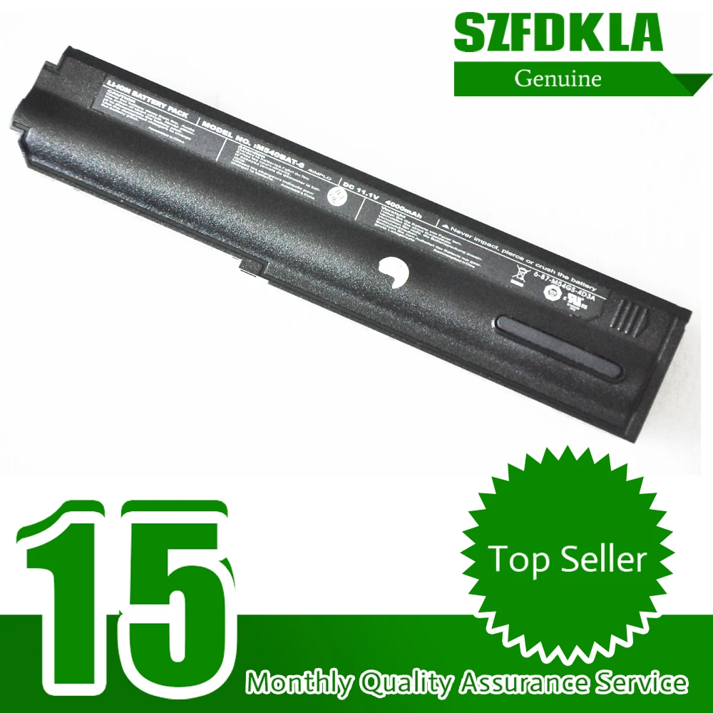 SZFDKLA 11.1V 4000mAh New Genuine M540BAT-6 6-87-M54GS-4D3A Battery For Clevo MobiNote M54G M54V M54x M55G M55V M55x Series
SZFDKLA 11.1V 4000mAh New Genuine M540BAT-6 6-87-M54GS-4D3A Battery For Clevo MobiNote M54G M54V M54x M55G M55V M55x Series