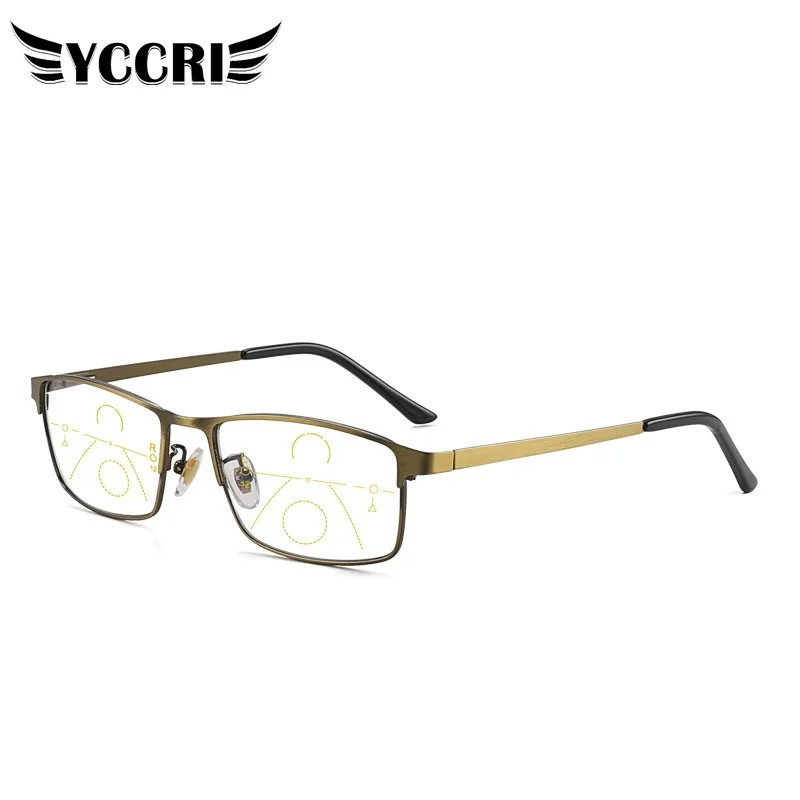 

YCCRI новые прогрессивные многофокусные женские очки для чтения с защитой от сисветильник света ближнего и дальнего света Мужские Женские ме...