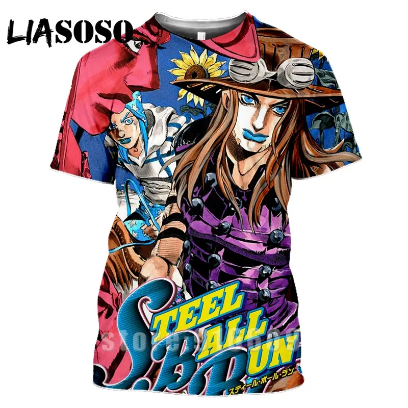 Anime Tees 3D Print Modis T-shirt Men Women Harajuku Jojo's Hip-hop Bizarre Adventur Streetwear T-shirt Rock Shirts Homme Shirt
Anime Tees 3D Print Modis T-shirt Men Women Harajuku Jojo's Hip-hop Bizarre Adventur Streetwear T-shirt Rock Shirts Homme Shirt