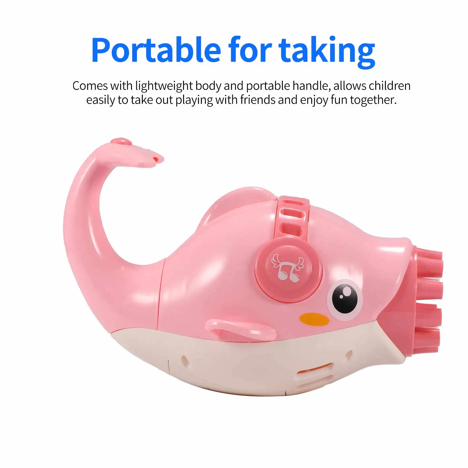 Cute Dolphin Plastic Bubble Machine Electric Automatic Bubble Machine Portable 10-Hole Bubble Blowing Machine Cool Summer Toy
Cute Dolphin Plastic Bubble Machine Electric Automatic Bubble Machine Portable 10-Hole Bubble Blowing Machine Cool Summer Toy