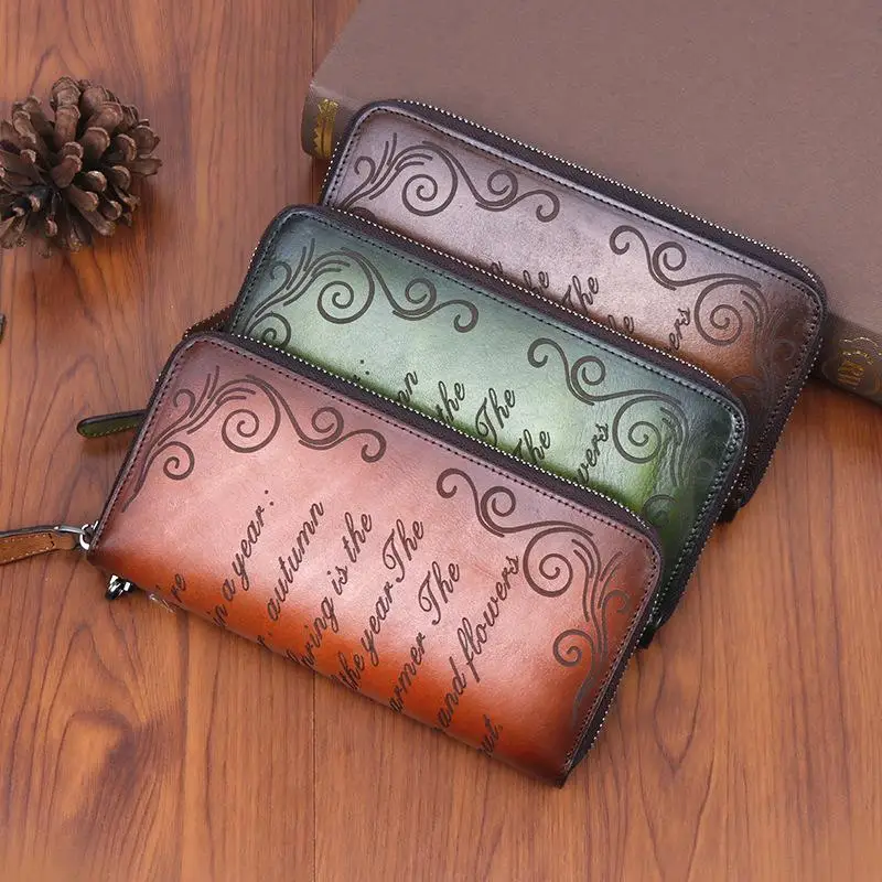 Retro Handmade Luxury Wallet 2021 New Womens Wallets And Purses Genuine Leather Hand Wallet Cowhide Phone Purse
Retro Handmade Luxury Wallet 2021 New Womens Wallets And Purses Genuine Leather Hand Wallet Cowhide Phone Purse