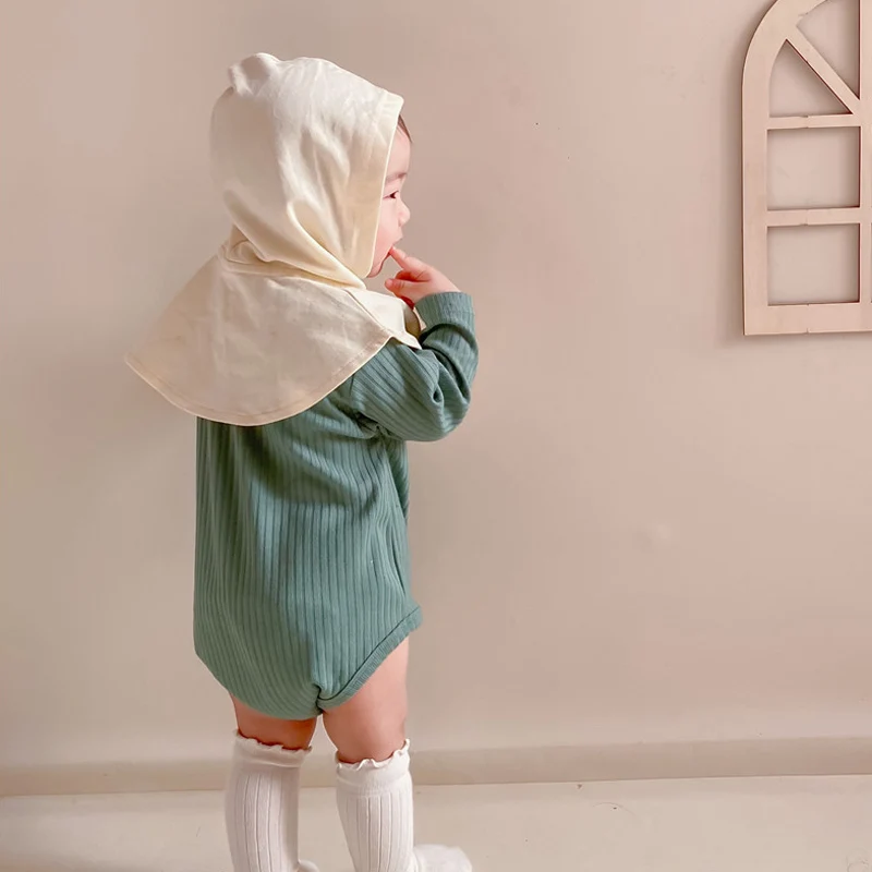 MILANCEL 2021 Spring New Baby Bodysuits Cute Candy Color Infant Boys One Piece Gilrs Jumpsuit with Cloak Cap
MILANCEL 2021 Spring New Baby Bodysuits Cute Candy Color Infant Boys One Piece Gilrs Jumpsuit with Cloak Cap