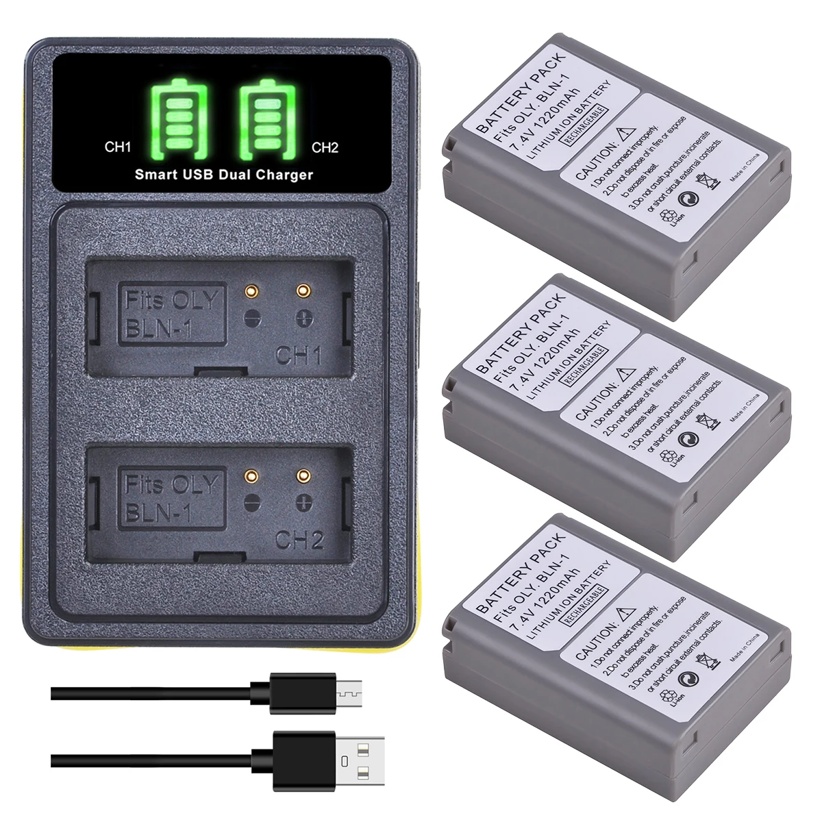 BLN-1 PS BLN1 PS-BLN1 Battery + LED Built-in USB Dual Charger for Olympus Pen F, OM-D E-M1, OM-D E-M5 Mark II, OM-D E-P5
BLN-1 PS BLN1 PS-BLN1 Battery + LED Built-in USB Dual Charger for Olympus Pen F, OM-D E-M1, OM-D E-M5 Mark II, OM-D E-P5
