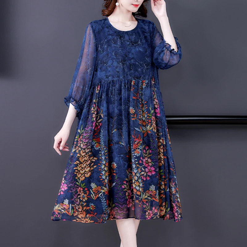 Spring Autumn Print Chiffon Boho Beach Midi Dress 2021 Vintage Loose 4XL Plus Size Sundress Women Elegant Bodycon Party Vestidos
Spring Autumn Print Chiffon Boho Beach Midi Dress 2021 Vintage Loose 4XL Plus Size Sundress Women Elegant Bodycon Party Vestidos