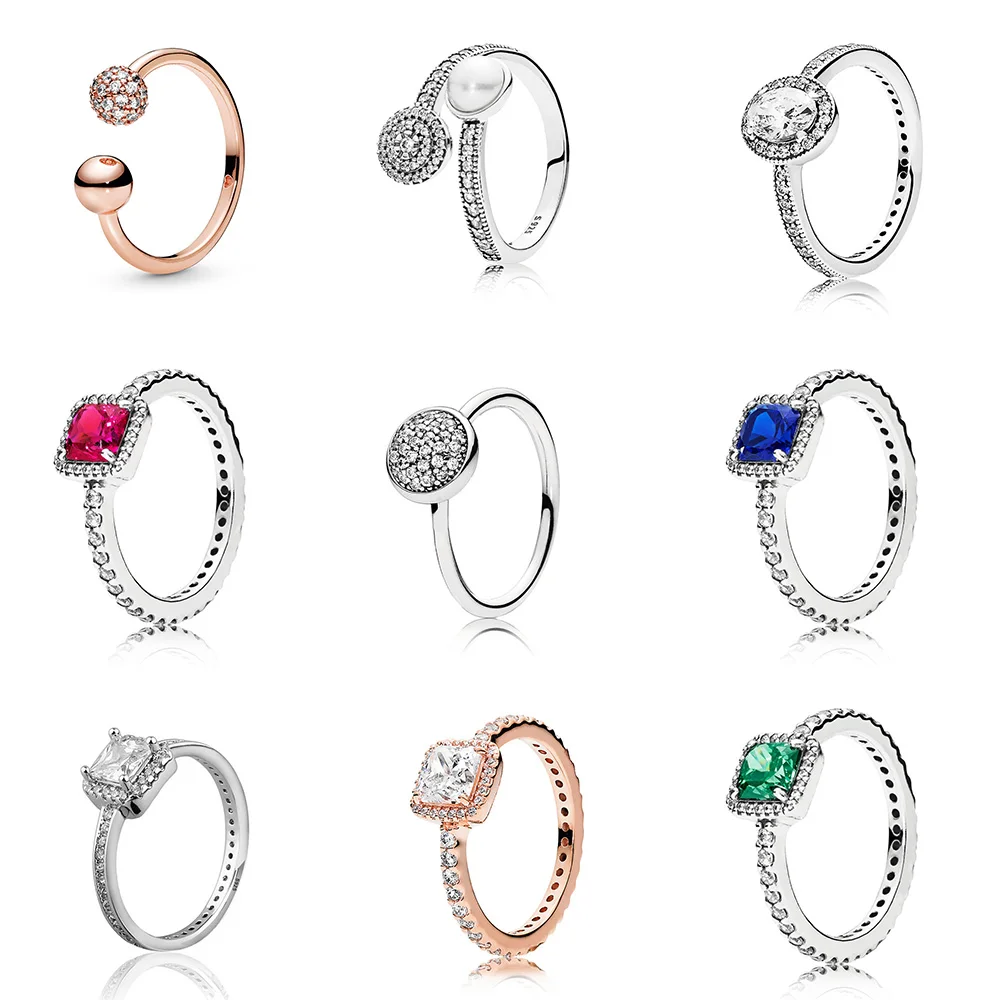 925 Sterling Silver Ring Charms Women Finger Ring Square Crystal Cz Blue Green Red Finger Ring Round Shape For Women Jewelry
925 Sterling Silver Ring Charms Women Finger Ring Square Crystal Cz Blue Green Red Finger Ring Round Shape For Women Jewelry