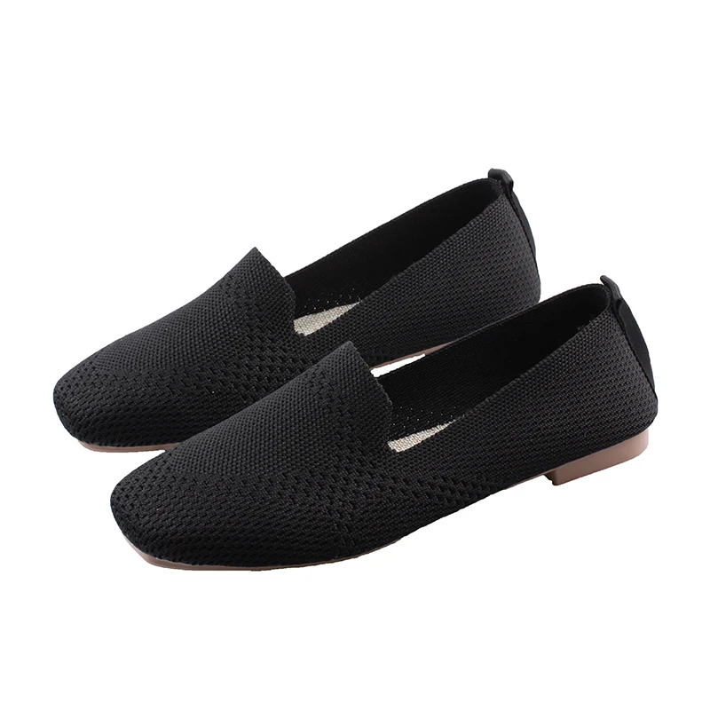 Plus Size Spring New Ballet Flats Women Square Toe Knit Fabric Loafers Breathable Flat Heel Drive Shoes Sneaker
Plus Size Spring New Ballet Flats Women Square Toe Knit Fabric Loafers Breathable Flat Heel Drive Shoes Sneaker