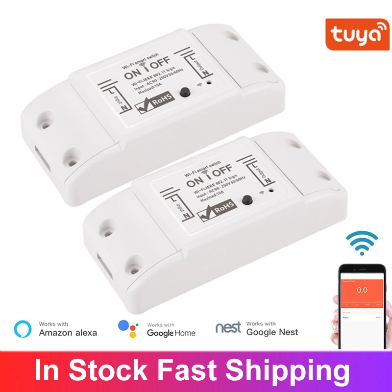 Tuya Smart Light Switch WiFi Breaker Smart Life APP Wireless Remote T Controller Module Work Voice Control For Smart Home
Tuya Smart Light Switch WiFi Breaker Smart Life APP Wireless Remote T Controller Module Work Voice Control For Smart Home