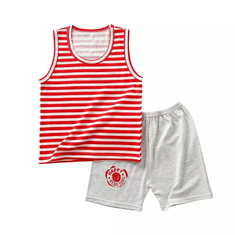 Hibobi Boys Baby Summer Striped Shirts Set Print Sleeveless Shirt + Pants for Infant Toddler Boy 2 Pcs Boy Set
Hibobi Boys Baby Summer Striped Shirts Set Print Sleeveless Shirt + Pants for Infant Toddler Boy 2 Pcs Boy Set
