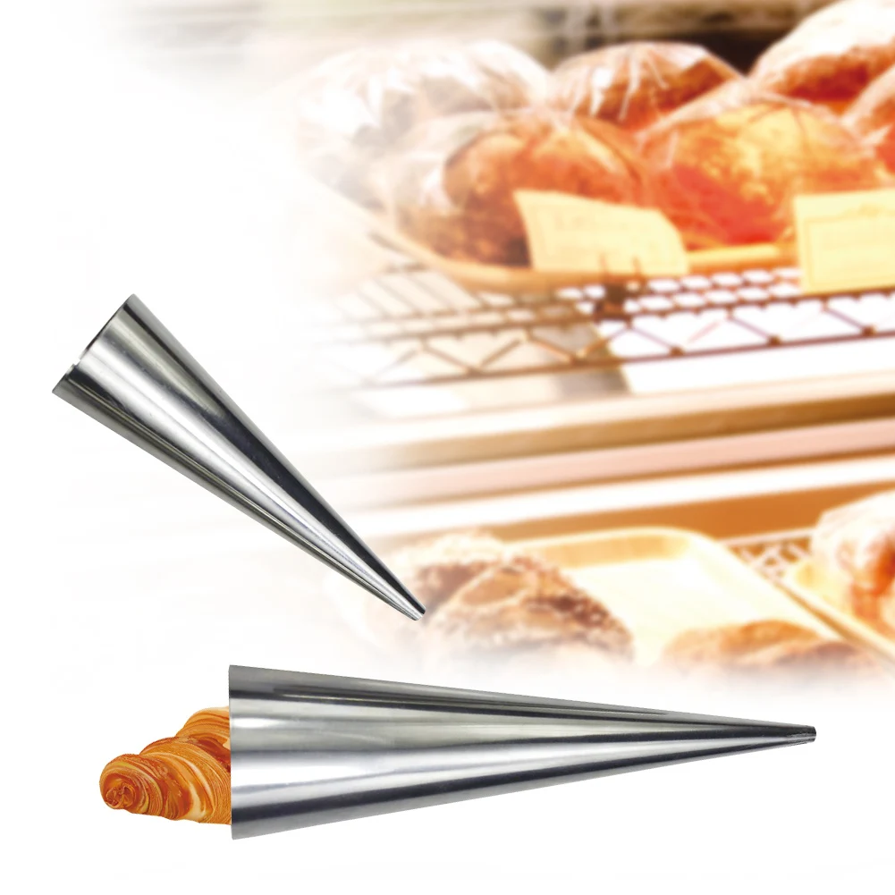 Home Kitchen Croissants Baking Mold Stainless Steel DIY Bread Cake Dessert Spiral Baking Cones Cooking Tool
Home Kitchen Croissants Baking Mold Stainless Steel DIY Bread Cake Dessert Spiral Baking Cones Cooking Tool