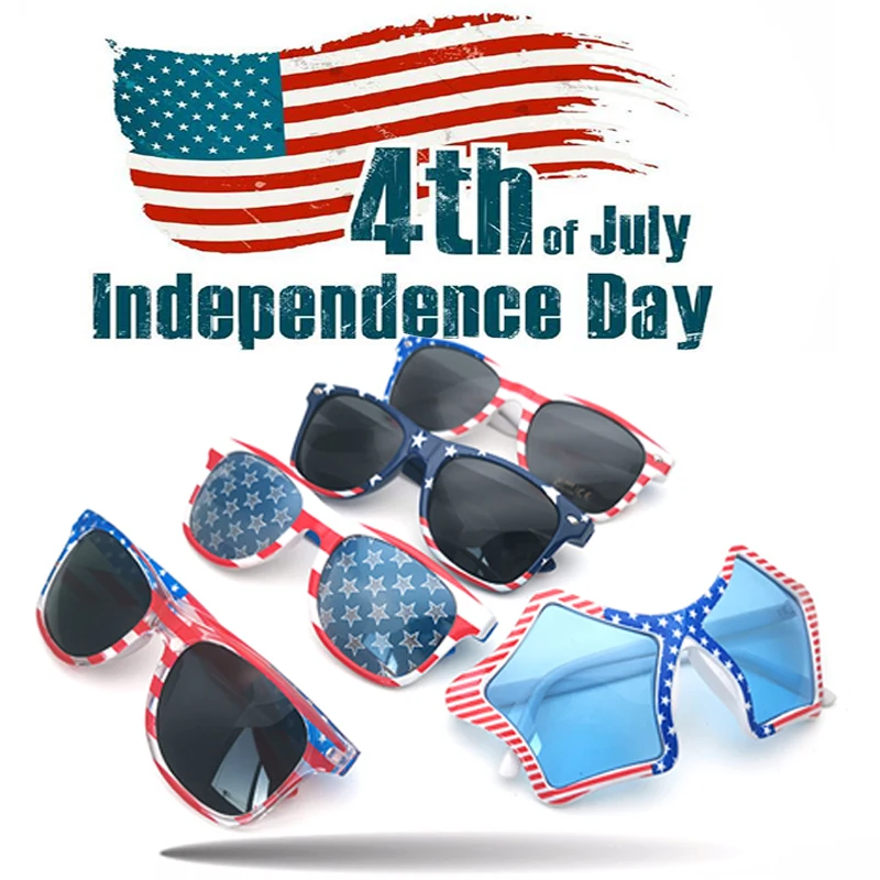 2021 Various personality USA Flag sunglasses Independence Day Eyewear American Promotional Sun Glasses | Аксессуары для одежды