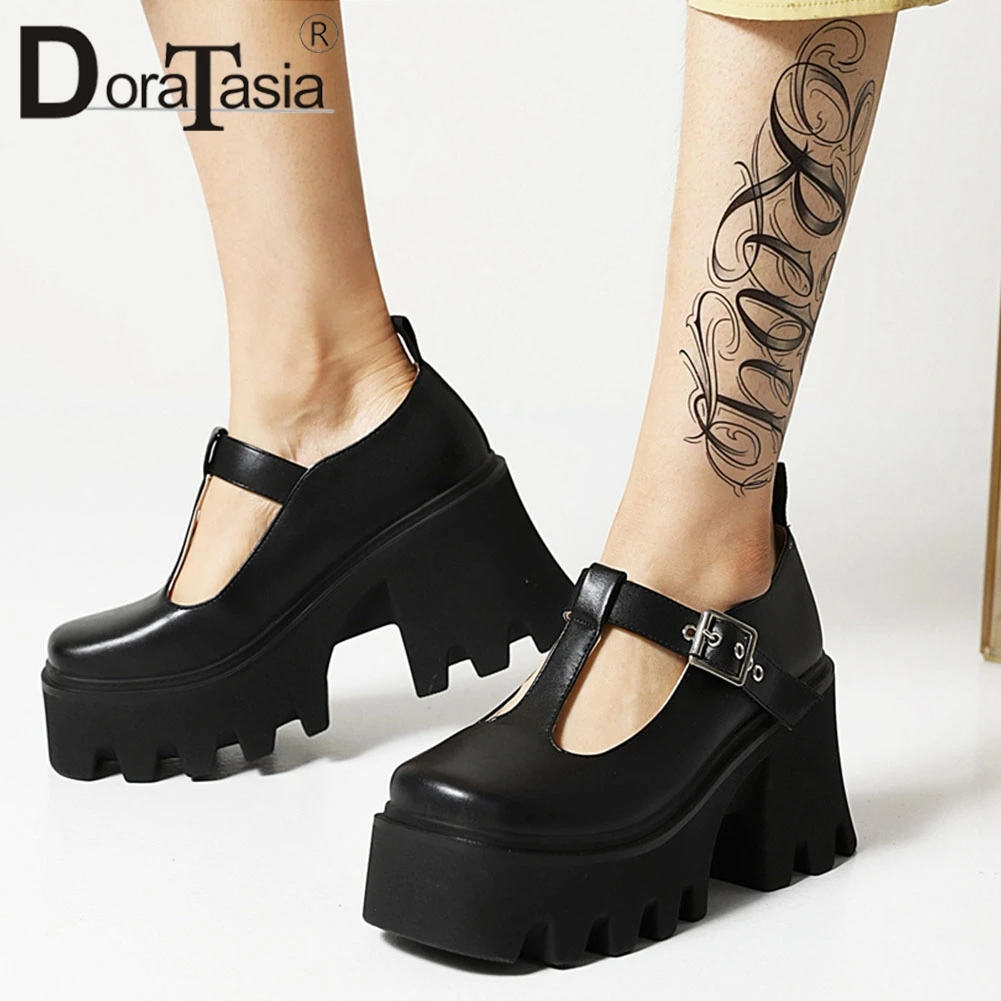 DORATASIA Brand New Ladies Chunky High Heels Mary Janes Pumps Fashion Buckle Platform Pumps Women Party Office Shoes Woman
DORATASIA Brand New Ladies Chunky High Heels Mary Janes Pumps Fashion Buckle Platform Pumps Women Party Office Shoes Woman