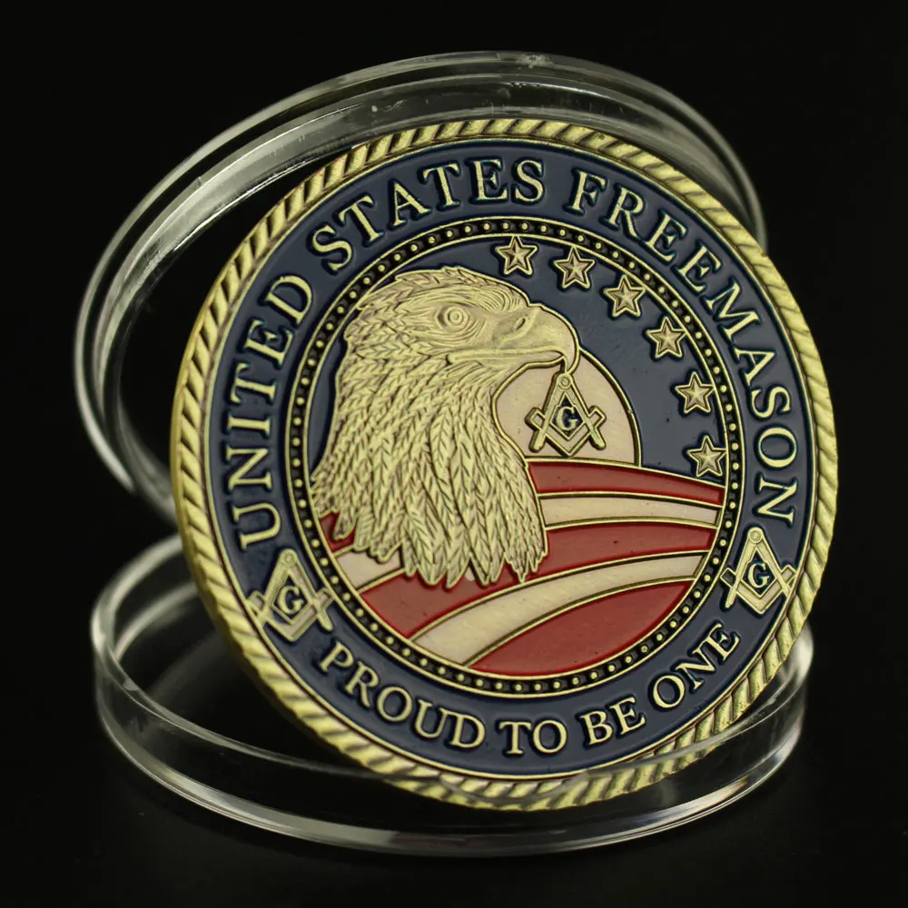 United States Freemason Souvenir Coin Military Freemason Defenders of Freemason Collectible Gift Gold Plated Commemorative Coin
United States Freemason Souvenir Coin Military Freemason Defenders of Freemason Collectible Gift Gold Plated Commemorative Coin
