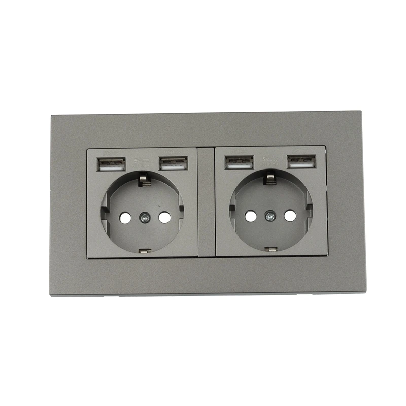 USB Socket, 16A Power Outlet,Power Panel 4 USB Interface Type Socket,Double Frame Wall 4 USB Outlet, EU Plug
USB Socket, 16A Power Outlet,Power Panel 4 USB Interface Type Socket,Double Frame Wall 4 USB Outlet, EU Plug
