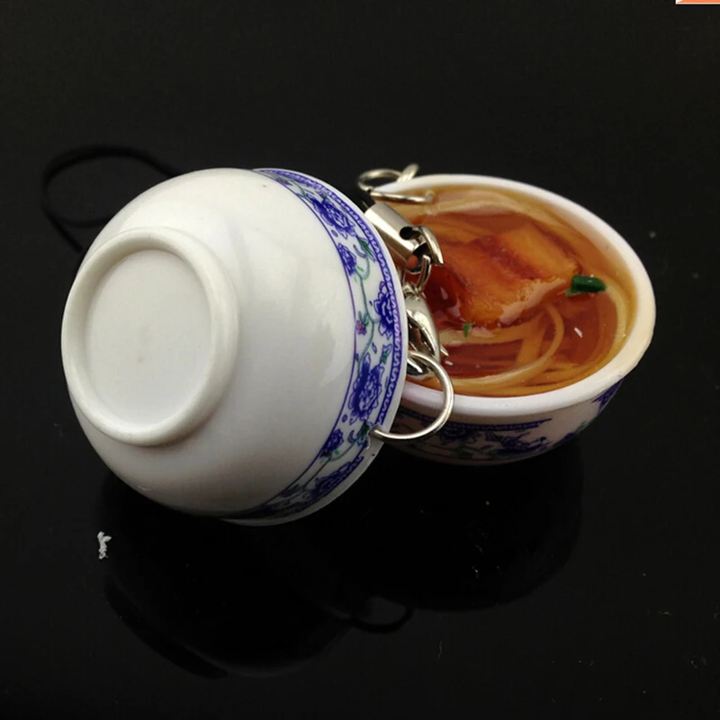Simulation Food Charms noodle Keychain Chinese Blue and white porcelain Food Bowl Mini Cell Phone Strap Pendant
Simulation Food Charms noodle Keychain Chinese Blue and white porcelain Food Bowl Mini Cell Phone Strap Pendant