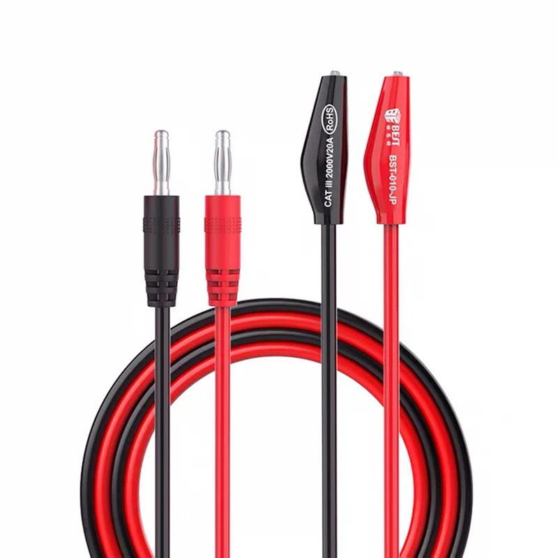 BST 010 JP Silicone Two Clamp Power Cord Probe Superconducting Probe Accurate Measurement Superconductive Test Leads
BST 010 JP Silicone Two Clamp Power Cord Probe Superconducting Probe Accurate Measurement Superconductive Test Leads