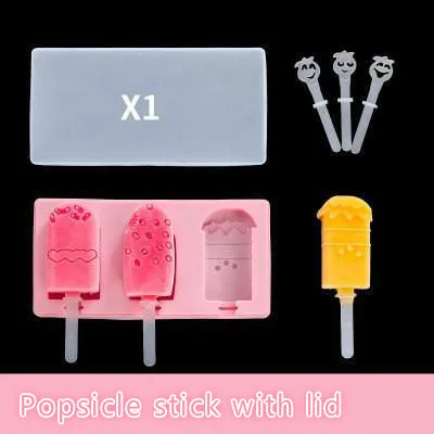 Cute Silicone Popsicle Mold Set DIY Handmade Ice Cream Making Tools Practical Candy Bar Creative Dessert Mold Ice Cube Tray
Cute Silicone Popsicle Mold Set DIY Handmade Ice Cream Making Tools Practical Candy Bar Creative Dessert Mold Ice Cube Tray