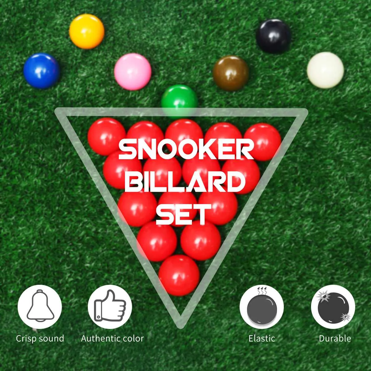 22pcs Billiard Tournament Quality Full Size Snooker Ball Set 22 Balls 2-1/16" 52.5mm
22pcs Billiard Tournament Quality Full Size Snooker Ball Set 22 Balls 2-1/16" 52.5mm