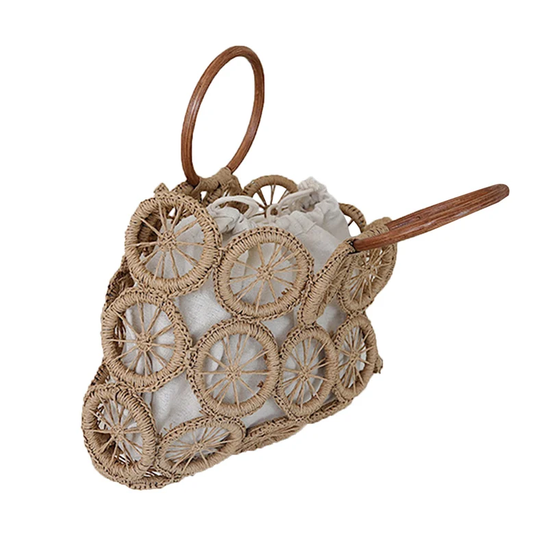 Ladies Summer Autumn Casual Handbag Girls Creative Hand-woven Beach Bag with Inner Pocket for Shopping Travel Vacation Dating
Ladies Summer Autumn Casual Handbag Girls Creative Hand-woven Beach Bag with Inner Pocket for Shopping Travel Vacation Dating