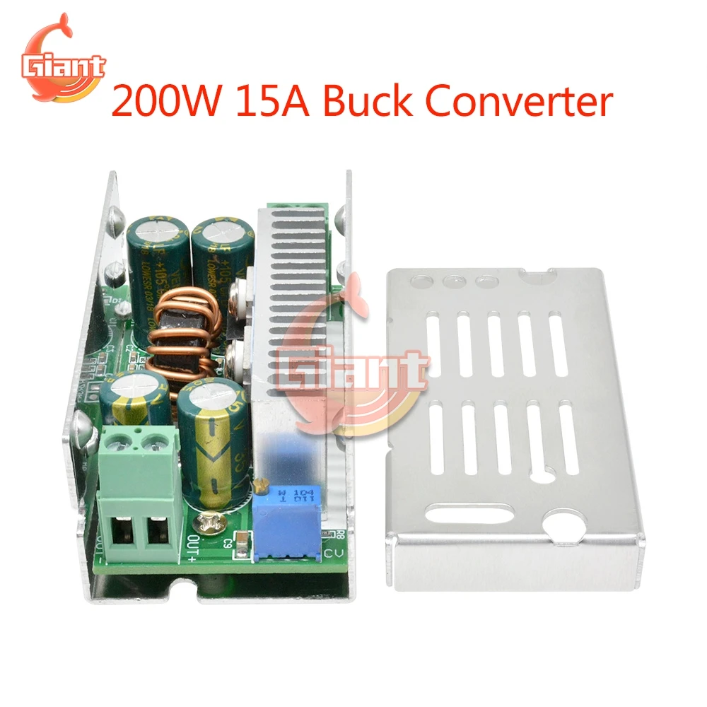 200W 15A DC-DC Buck Converter 8-60V 48V to 1-36V 5V 12V 24V 19V Step Down Power Supply Module Adjustable Voltage Regulator
200W 15A DC-DC Buck Converter 8-60V 48V to 1-36V 5V 12V 24V 19V Step Down Power Supply Module Adjustable Voltage Regulator
