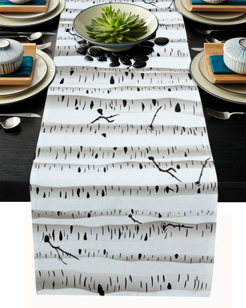 White Forest Birch Table Runner Wedding Table Decoration Dinning Table Runners Placemat Christmas Decor Tablecloth 
White Forest Birch Table Runner Wedding Table Decoration Dinning Table Runners Placemat Christmas Decor Tablecloth