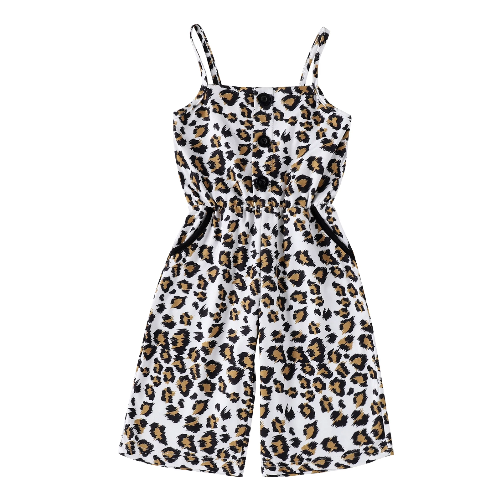 Toddler Summer Siamese Trousers Leopard Print Spaghetti Strap Sleeveless Casual Jumpsuit for Baby Girls
Toddler Summer Siamese Trousers Leopard Print Spaghetti Strap Sleeveless Casual Jumpsuit for Baby Girls