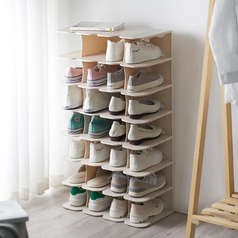 Plastic Shoe Rack, Simple Doorway, Narrow and Small Household Economy Six-layer Dust-proof and Space-saving Storage Shoe Cabinet
Plastic Shoe Rack, Simple Doorway, Narrow and Small Household Economy Six-layer Dust-proof and Space-saving Storage Shoe Cabinet