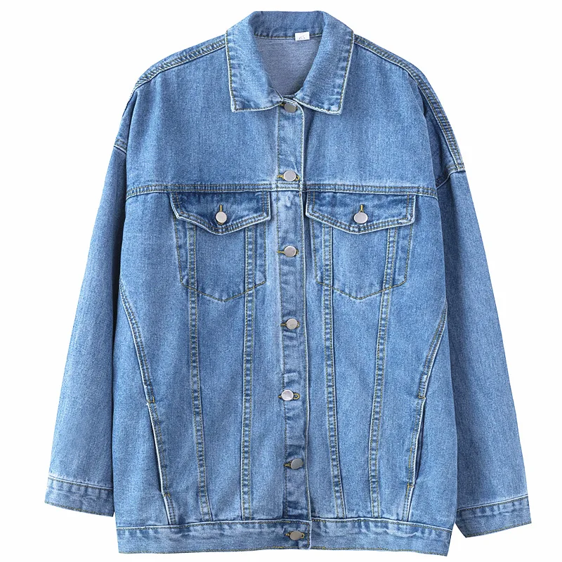 Autumn Women's Jackets New Women Fashion Trend Korean Wild Solid Color Splicing Plus Size Denim Jacket Female Spring Loose Coats
Autumn Women's Jackets New Women Fashion Trend Korean Wild Solid Color Splicing Plus Size Denim Jacket Female Spring Loose Coats