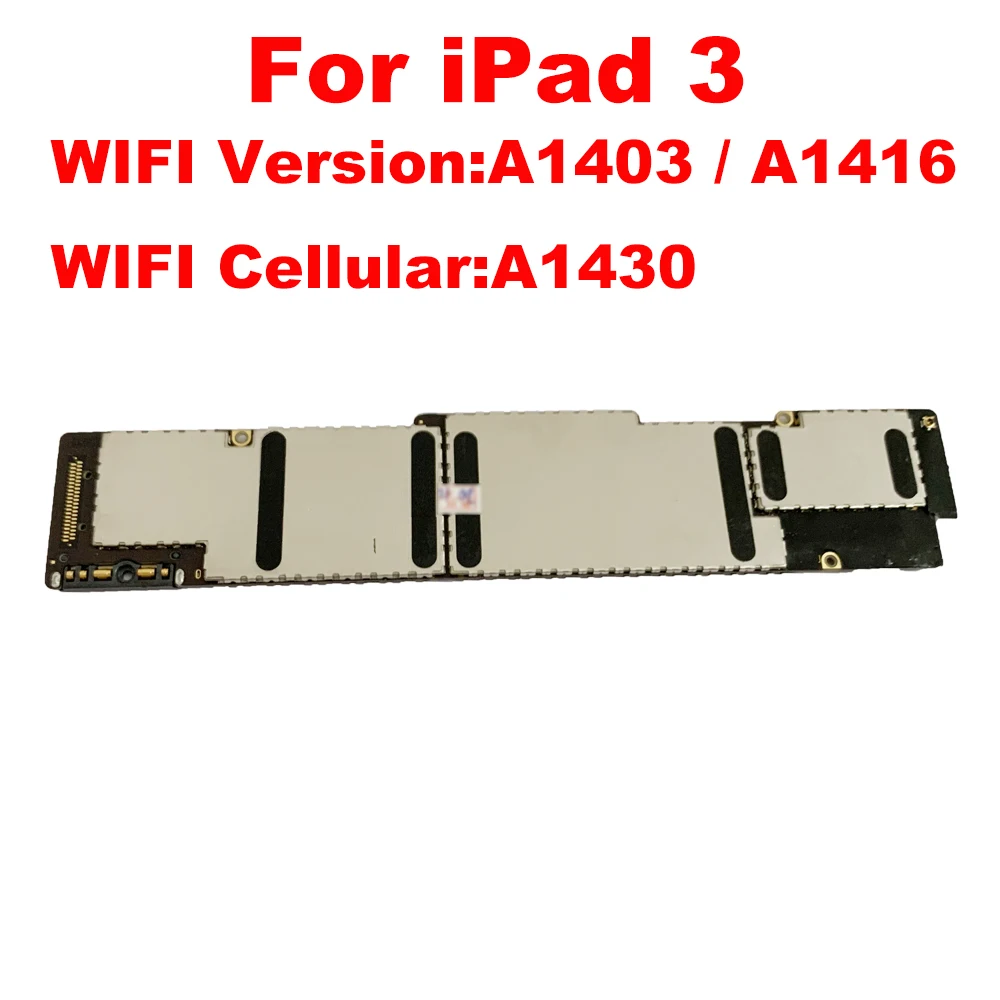 Original unlocked for ipad 3 Logic board No iCloud A1403 / A1416 or A1430 WIFI - 3G Mainboard for ipad 3 Motherboard Full Chips
Original unlocked for ipad 3 Logic board No iCloud A1403 / A1416 or A1430 WIFI - 3G Mainboard for ipad 3 Motherboard Full Chips