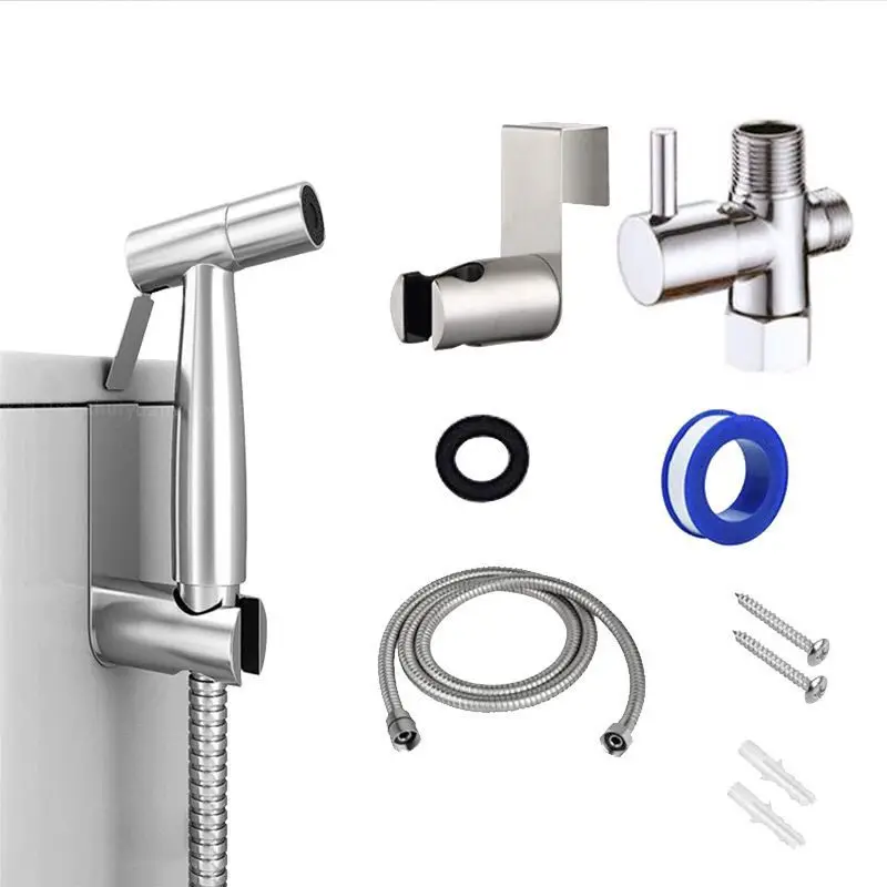 Handheld Toilet Bidet Sprayer SetStainless Steel Hand Bidet Faucet for Bathroom Hand Sprayer Shower Head Self Cleaning
Handheld Toilet Bidet Sprayer SetStainless Steel Hand Bidet Faucet for Bathroom Hand Sprayer Shower Head Self Cleaning