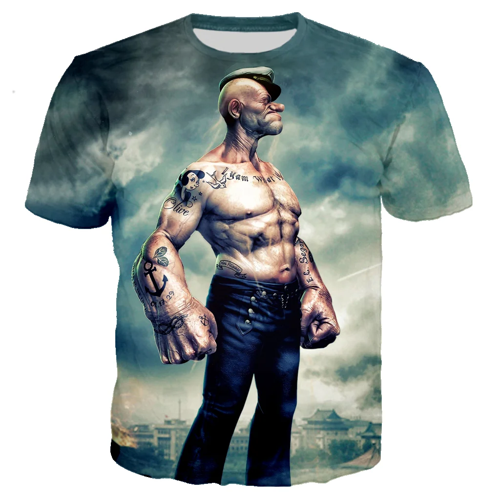 Popeye series classic t-shirt, men's and women's 3d print t-shirt, hip hop fashion, streetwear, casual, summer
Popeye series classic t-shirt, men's and women's 3d print t-shirt, hip hop fashion, streetwear, casual, summer