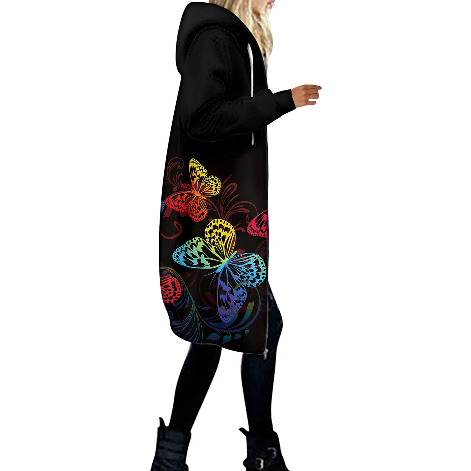 Women's Fashion Digital Printed Trench Casual Zipper Fly Long Sleeve Hooded Jackets For Women Outwear Long Trench chaqueta mujer
Women's Fashion Digital Printed Trench Casual Zipper Fly Long Sleeve Hooded Jackets For Women Outwear Long Trench chaqueta mujer