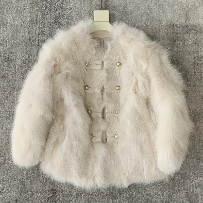 

Новинка 2021, Короткое шерстяное пальто с мехом для молодых женщин, тонкое модное шерстяное зимнее пальто в Королевском Стиле