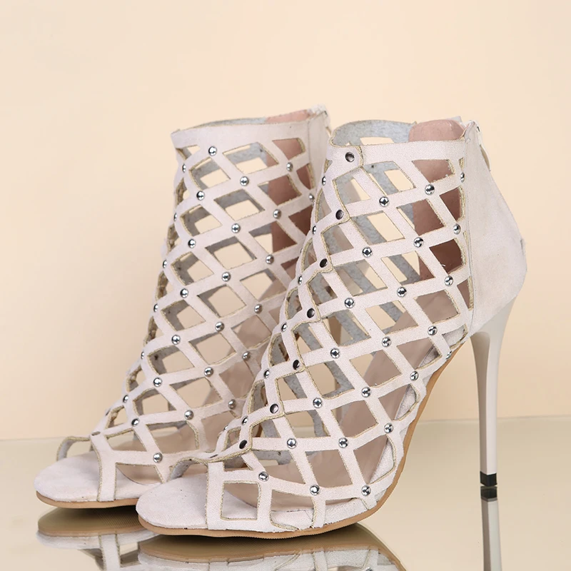 Women Sandals Spring Summer Peep Toe Sexy High Heels Shoes Zipper Breathable Cool Ladies Boots Crystal Decoration Size 41-43
Women Sandals Spring Summer Peep Toe Sexy High Heels Shoes Zipper Breathable Cool Ladies Boots Crystal Decoration Size 41-43
