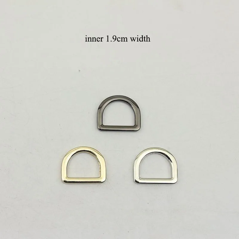 5 шт., металлические D-образные кольца для сумок, 19 мм 
5 шт., металлические D-образные кольца для сумок, 19 мм