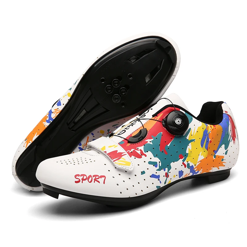 Unisex Athletic Graffiti Road Cycling Shoes Women Outdoor Mountain Bike Sneaker Men Non-slip Rotating Button Sport Bicycle Shoes
Unisex Athletic Graffiti Road Cycling Shoes Women Outdoor Mountain Bike Sneaker Men Non-slip Rotating Button Sport Bicycle Shoes