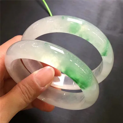 Free certificate Natural Burmese jadeite A-grade ice two-color 54-62mm bracelet Elegant princess bracelet Best gift
Free certificate Natural Burmese jadeite A-grade ice two-color 54-62mm bracelet Elegant princess bracelet Best gift