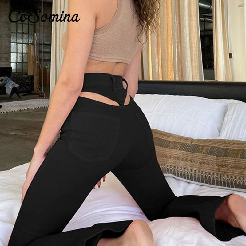 CoSomina Fashion Back Hollow Out Pants Women Spring 2021 Elegant Female High Waist Flare Pants High Street Ladies Party Trousers
CoSomina Fashion Back Hollow Out Pants Women Spring 2021 Elegant Female High Waist Flare Pants High Street Ladies Party Trousers